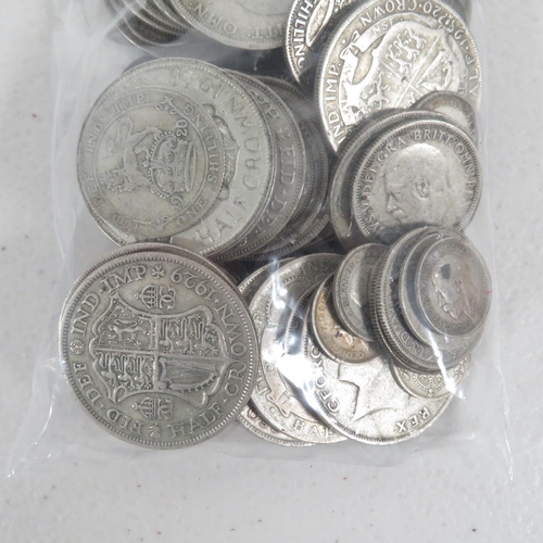 423 - 500g of pre-1947 British silver coins