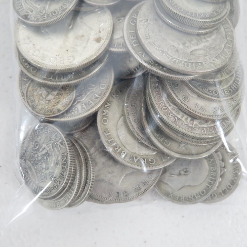 425 - 500g of pre-1947 British silver coinage