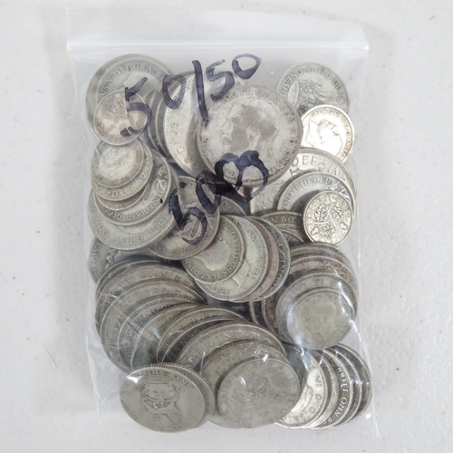 425 - 500g of pre-1947 British silver coinage