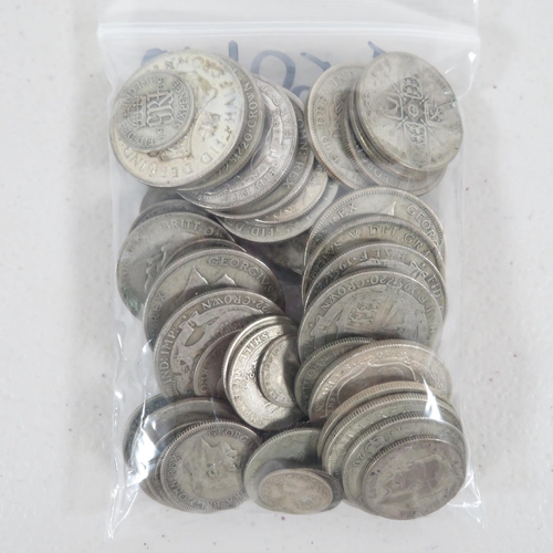 427 - 500g pre-1947 English silver coinage