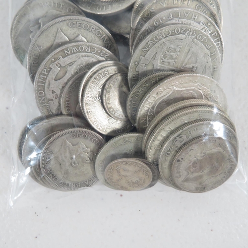 427 - 500g pre-1947 English silver coinage