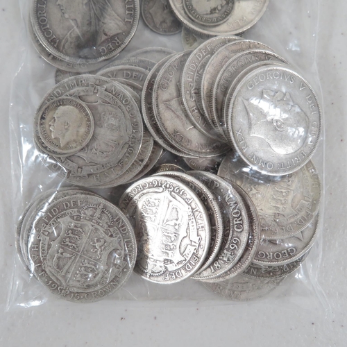 428 - 500g pre-1920 English silver coinage