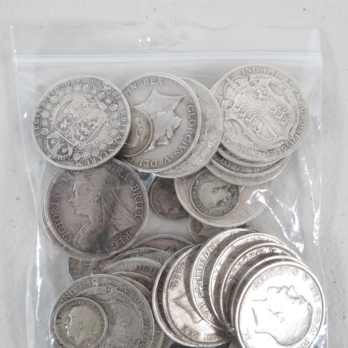 428 - 500g pre-1920 English silver coinage