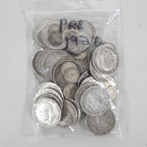 428 - 500g pre-1920 English silver coinage