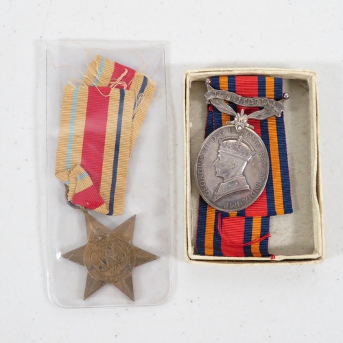 437 - Africa Star and Efficiency medal named to Fusilier J T Croney of the L.F.