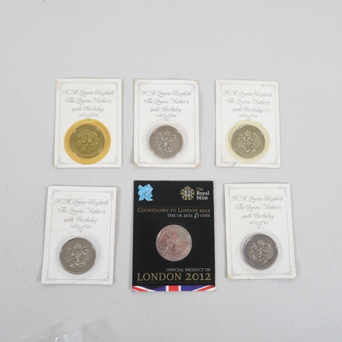 441 - 6x sealed �5.00 coins