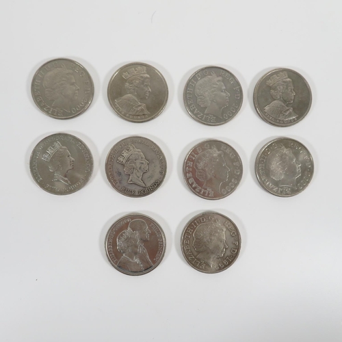 449 - 10x �5.00 coins