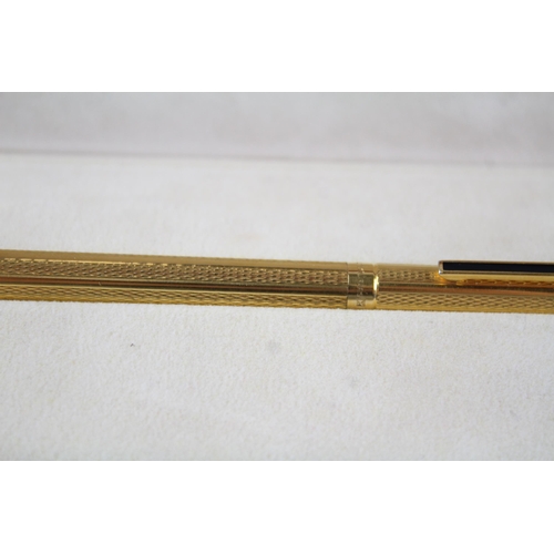 452 - Vintage S.T DUPONT Gold Plated Cased Ballpoint Pen w/ Original Box - 54ABK55