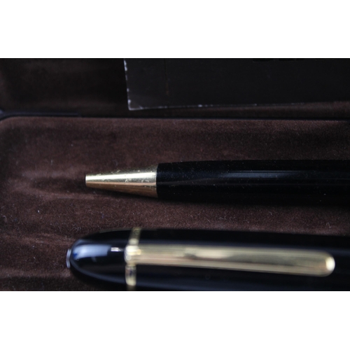 454 - MONTBLANC Meisterstuck No.149 Black Fountain Pen w/ 14ct Gold Nib, Ballpoint Etc