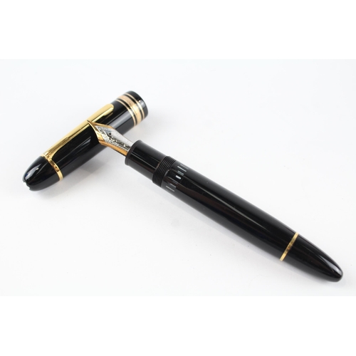 455 - MONTBLANC Meisterstuck No.149 Black Fountain Pen w/ 14ct Gold Nib WRITING