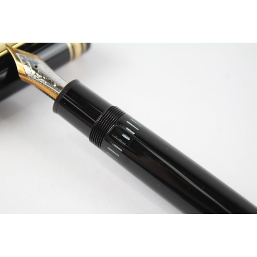 455 - MONTBLANC Meisterstuck No.149 Black Fountain Pen w/ 14ct Gold Nib WRITING