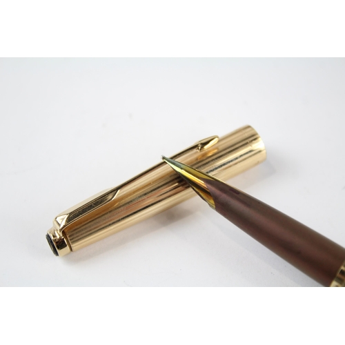 490 - Vintage PARKER 50 Falcon Fountain Pen w/ Gold Plate Nib WRITING Boxed