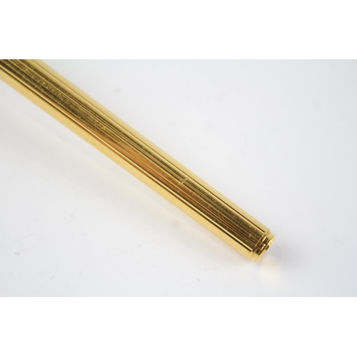 494 - CARTIER Gold Plated Rollerball Pen 023002 - (31g)