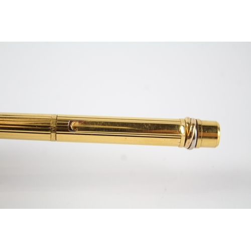 494 - CARTIER Gold Plated Rollerball Pen 023002 - (31g)