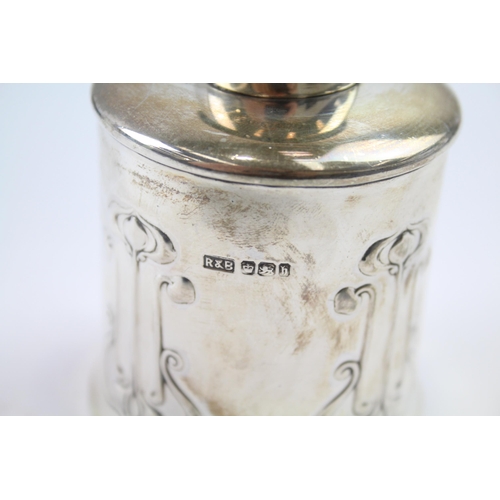 327 - .925 sterling art nouveau caddy