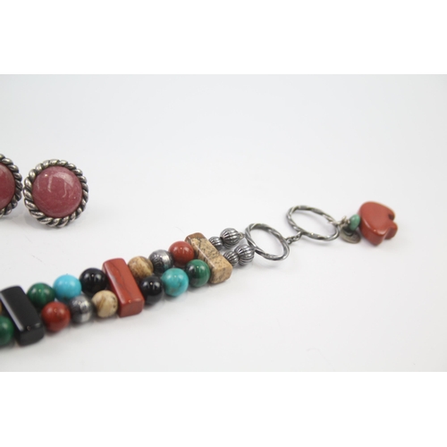 200 - A collection of Navajo gemstone jewellery by maker Carolyn Pollack