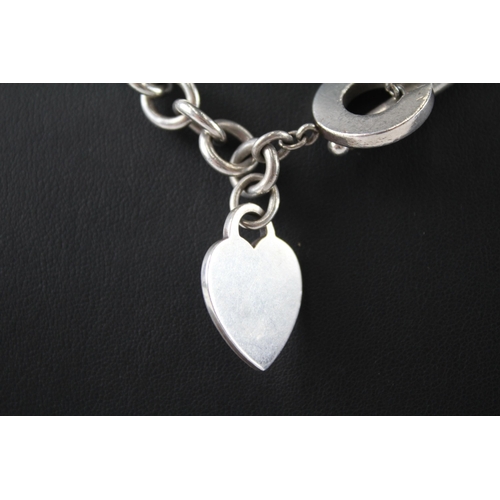 211 - Silver necklace with heart tag by designer Tiffany & Co