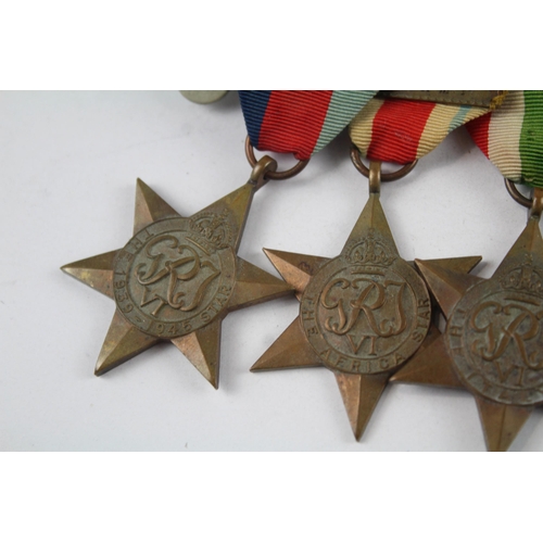 232 - WW.2 Mounted Medal Group Inc. Africa Star & 8th Army Clasp Etc. Long Service