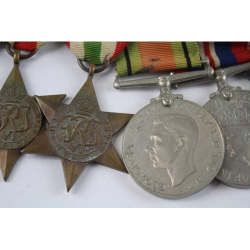 232 - WW.2 Mounted Medal Group Inc. Africa Star & 8th Army Clasp Etc. Long Service