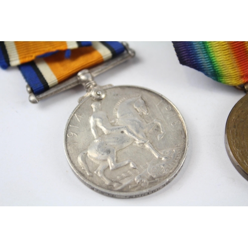 235 - WW.I Medal Pair & Original Ribbons Named. 27058 Sgt. M. Hemmings R.A.F