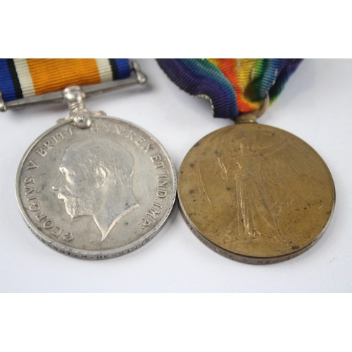 235 - WW.I Medal Pair & Original Ribbons Named. 27058 Sgt. M. Hemmings R.A.F