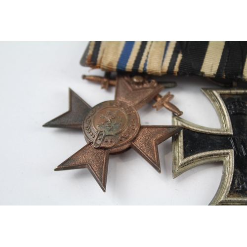 241 - WW.I Mounted German - Bavarian Medal Group. Inc. Bavarian Merit Cross - Iron