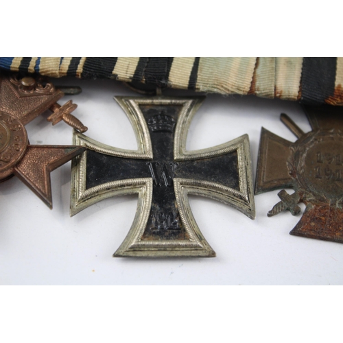 241 - WW.I Mounted German - Bavarian Medal Group. Inc. Bavarian Merit Cross - Iron