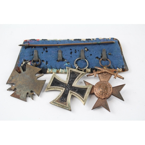 241 - WW.I Mounted German - Bavarian Medal Group. Inc. Bavarian Merit Cross - Iron