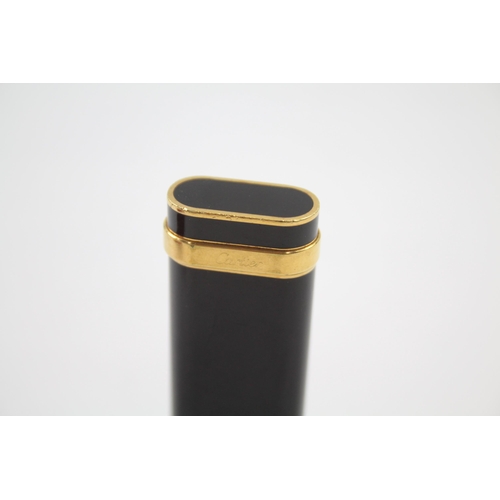 251 - CARIER Paris Gold Plated & Black Lacquer Cigarette Lighter - J87403T