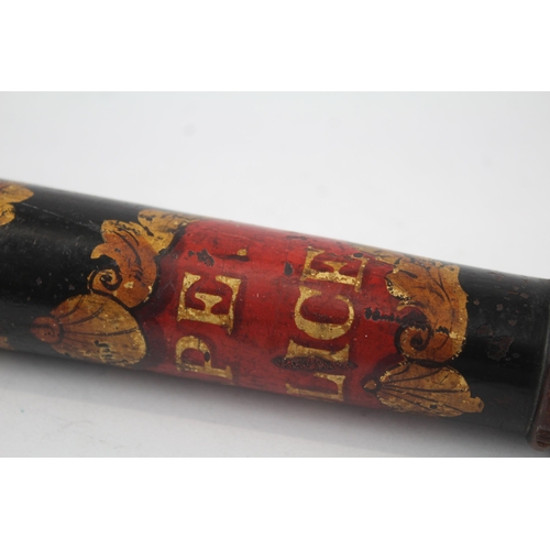 257 - Cape Police Painted Wooden Truncheon