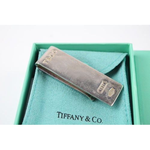 260 - TIFFANY & CO Stamped .925 Sterling Silver Gents Money Clip w/ Original Box (25g)