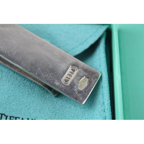 260 - TIFFANY & CO Stamped .925 Sterling Silver Gents Money Clip w/ Original Box (25g)