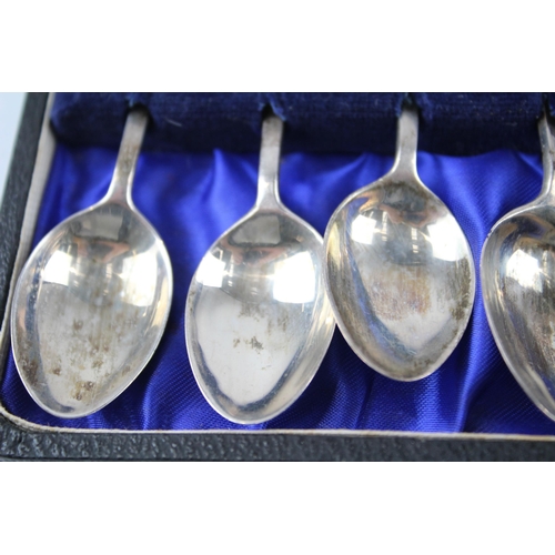 276 - 6 x Vintage 1953 London STERLING SILVER Liberty & Co. Enamel Spoons (70g)