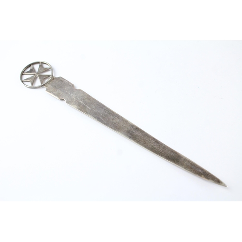 285 - Antique / Vintage .930 Silver St John Ambulance Letter Opener (28g)