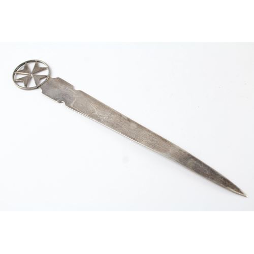 285 - Antique / Vintage .930 Silver St John Ambulance Letter Opener (28g)