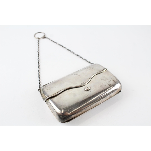 292 - Antique Hallmarked 1912 Birmingham Sterling Silver Ladies Purse / Bag (157g)