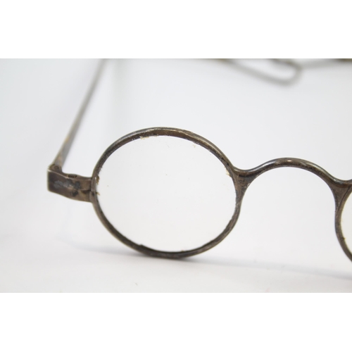 293 - Antique / Vintage .925 Sterling Silver Spectacles / Glasses (32g)