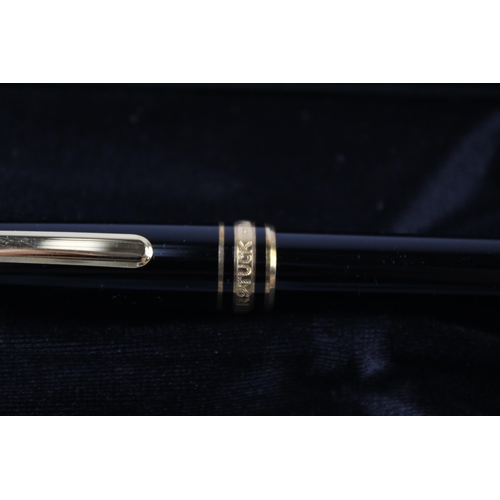 409 - Montblanc Meisterstuck Black Ballpoint Pen / Biro WRITING Original Box BP124533