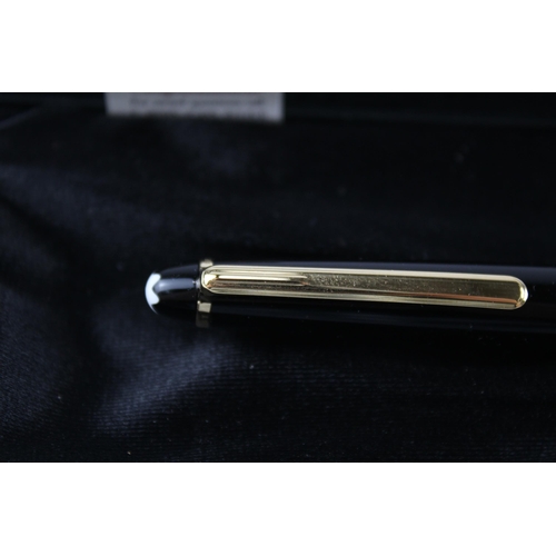 409 - Montblanc Meisterstuck Black Ballpoint Pen / Biro WRITING Original Box BP124533