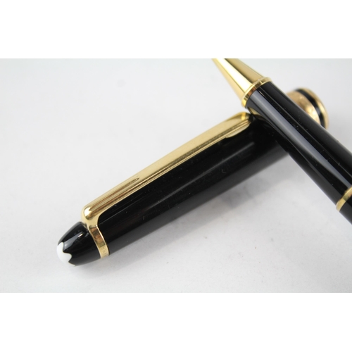 410 - Montblanc Meisterstuck Black Rollerball Pen WRITING In Original Box VP1079696