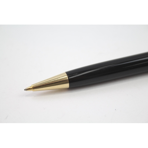 413 - Montblanc Meisterstuck Black Mechanical Pencil w/ Gold Plate Detail