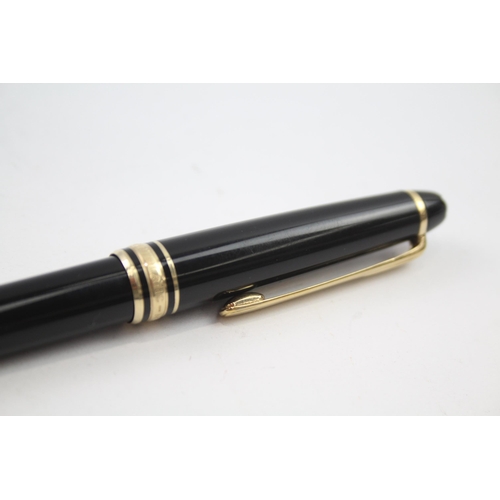 413 - Montblanc Meisterstuck Black Mechanical Pencil w/ Gold Plate Detail