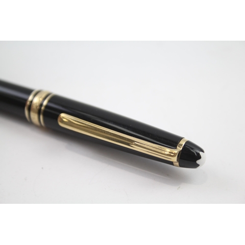 413 - Montblanc Meisterstuck Black Mechanical Pencil w/ Gold Plate Detail