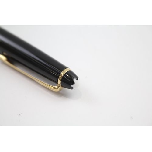 413 - Montblanc Meisterstuck Black Mechanical Pencil w/ Gold Plate Detail