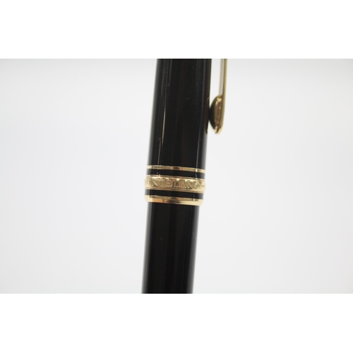 413 - Montblanc Meisterstuck Black Mechanical Pencil w/ Gold Plate Detail