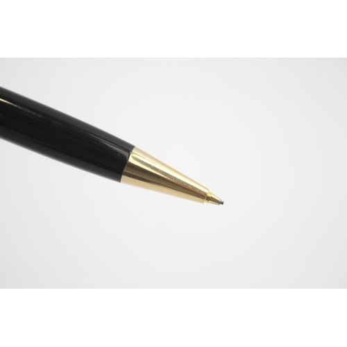 413 - Montblanc Meisterstuck Black Mechanical Pencil w/ Gold Plate Detail