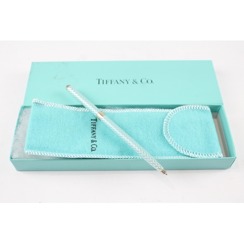 415 - TIFFANY & CO. Tiffany Blue Enamel & .925 Sterling Silver Ballpoint Pen Biro 15g