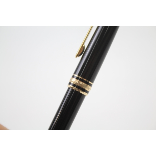 417 - Montblanc Meisterstuck Black Mechanical Pencil w/ Gold Plate Detail WRITING