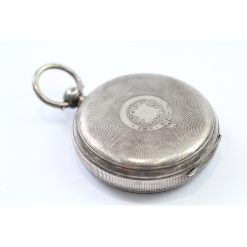 425 - J. W. BENSON STERLING SILVER Gents Vintage POCKET WATCH Key-wind WORKING