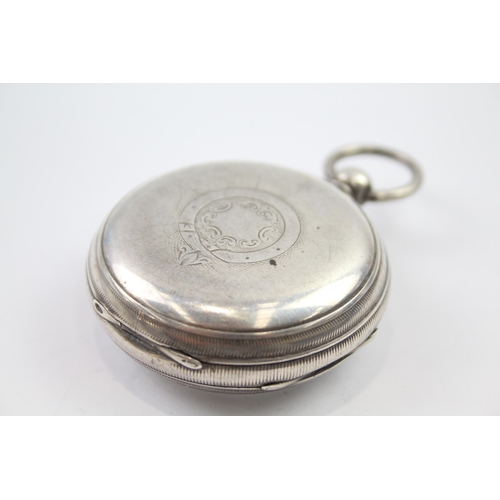 426 - JACKSON GOOLE STERLING SILVER Gents Antique Fusee POCKET WATCH Key-wind WORKING